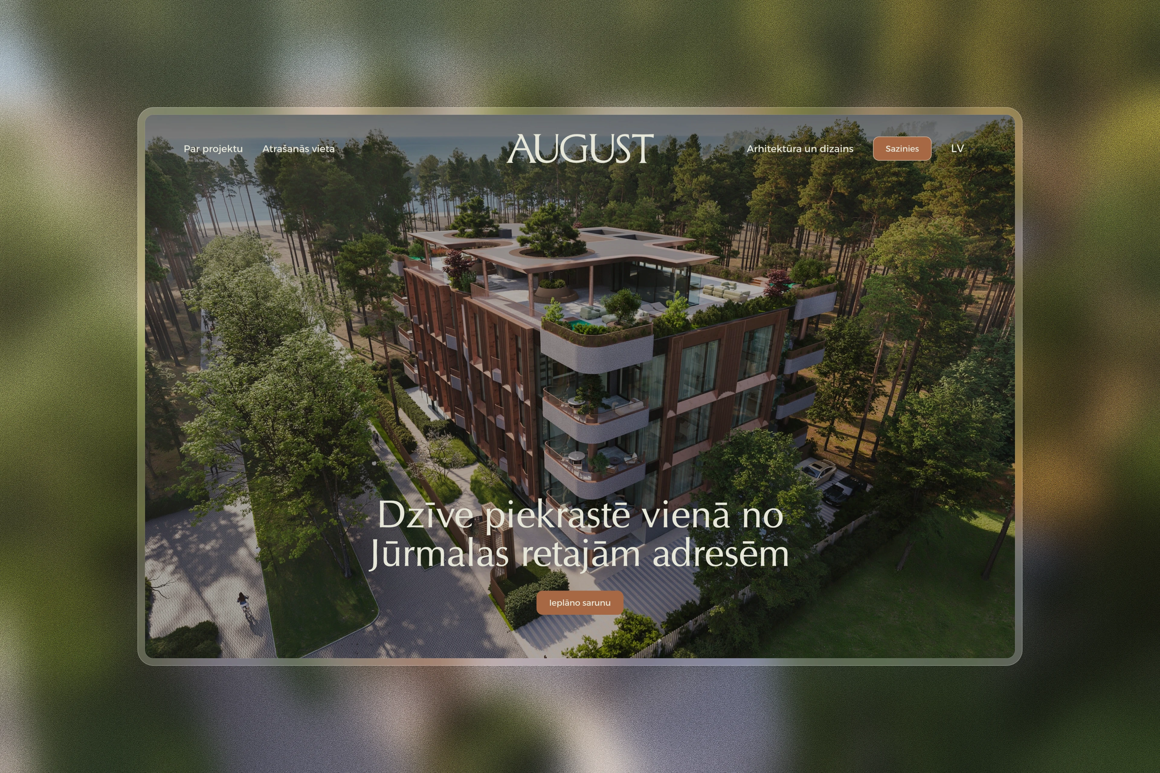 August Residence mājaslapas izstrāde