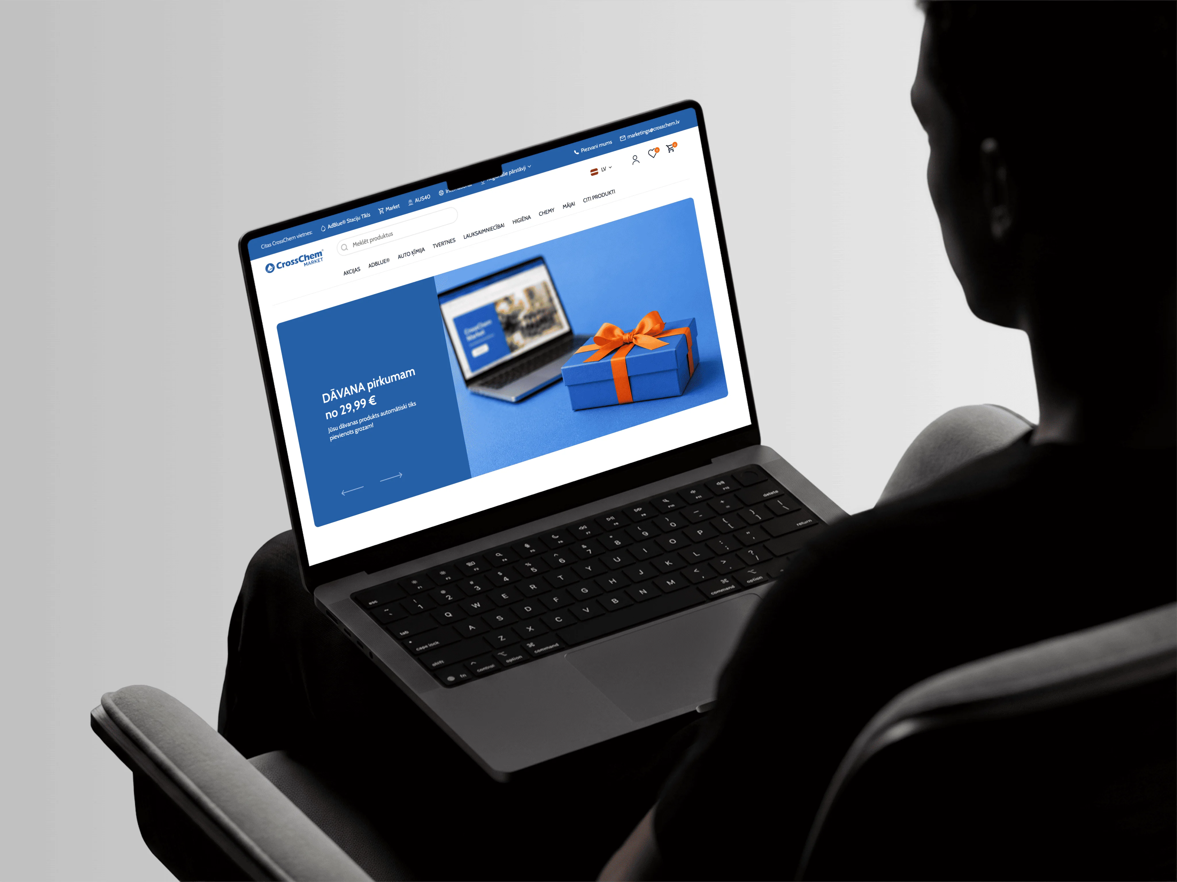 CrossChem interneta veikala izstrāde